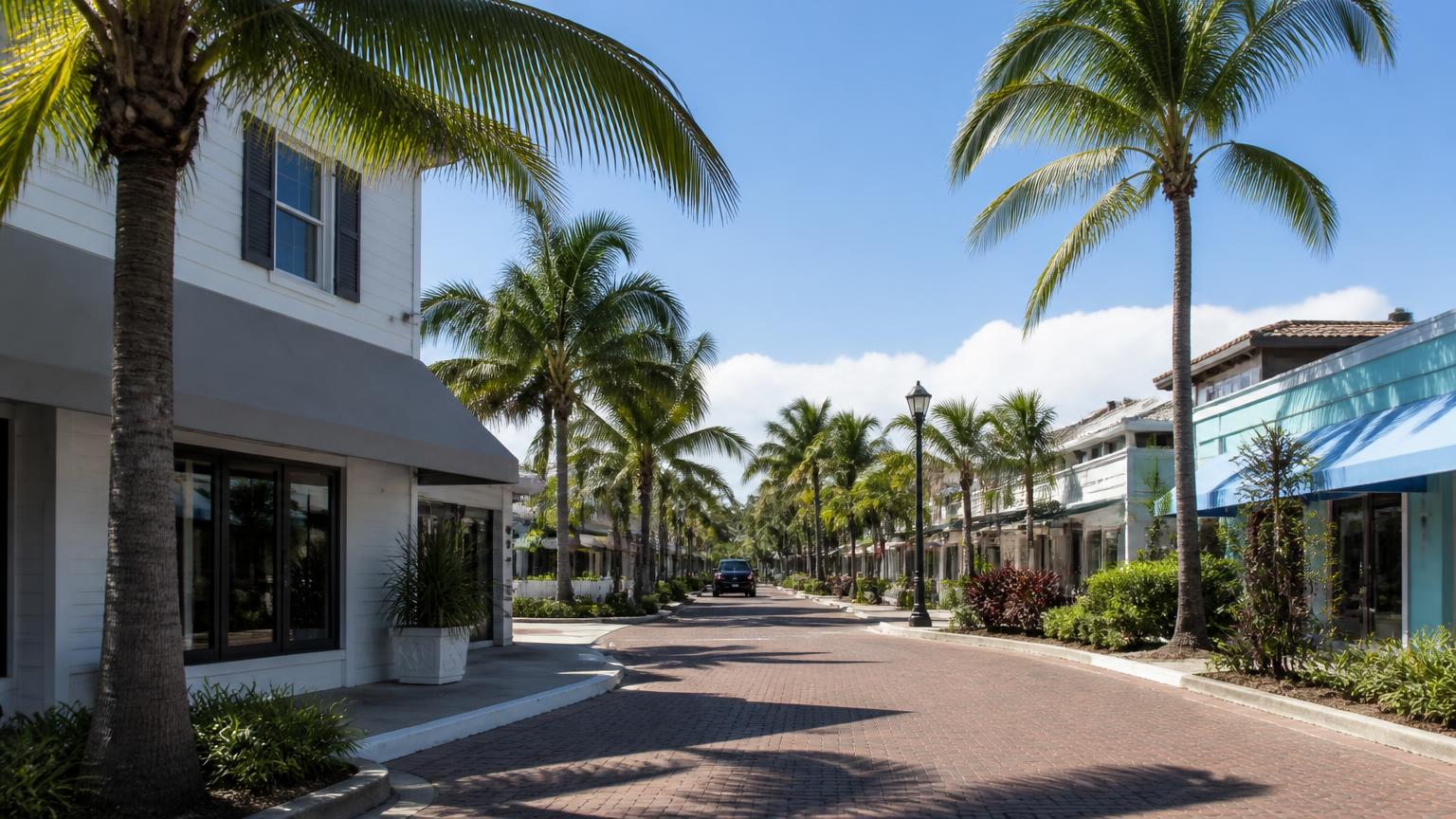 Beachfront commercial village in Lauderdale-by-the-Sea, Florida